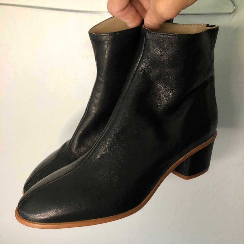 Anthropologie leather boots booties